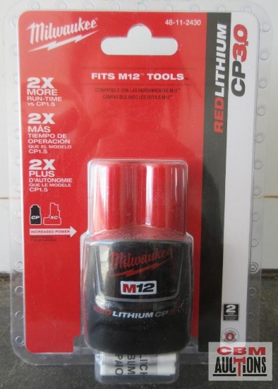 Milwaukee 48-11-2430 M12 RedLithium CP3.0 Battery *CLT