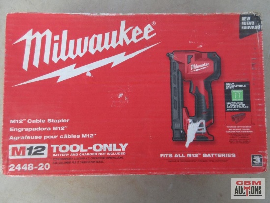 Milwaukee 2448-20 M12 Cable Stapler *ELM
