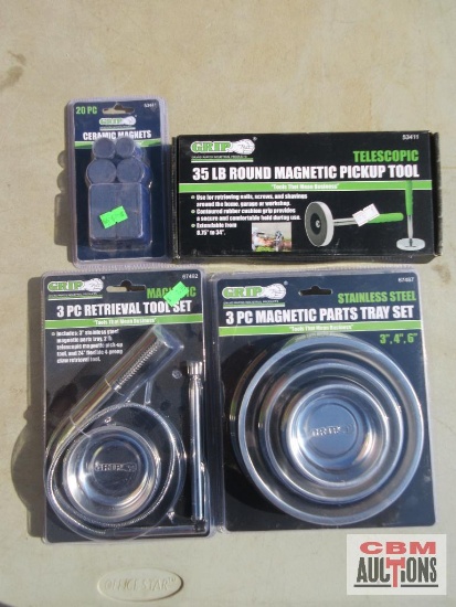 GRIP 53411 #35 Round Magnetic Pick Up Tool GRIP 53441 20Pc Ceramic Magnets GRIP 67492 3Pc Retrieval