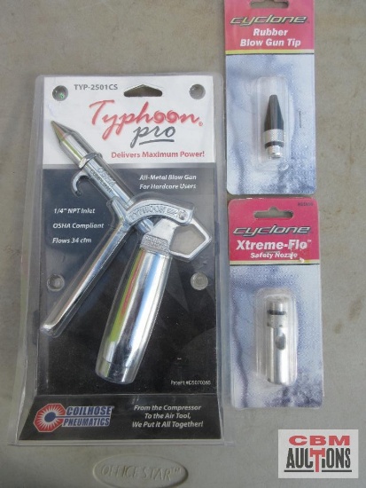 Thyphoon Pro TYP-2501CS Air Blower Cyclone AG934 Rubber Air Bow Gun Tip Cyclone AG1090 Xtreme-Flo