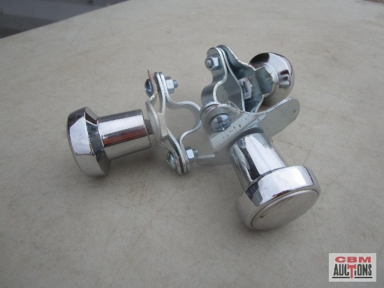 3-Silver Tractor Spinner Knobs *ELB