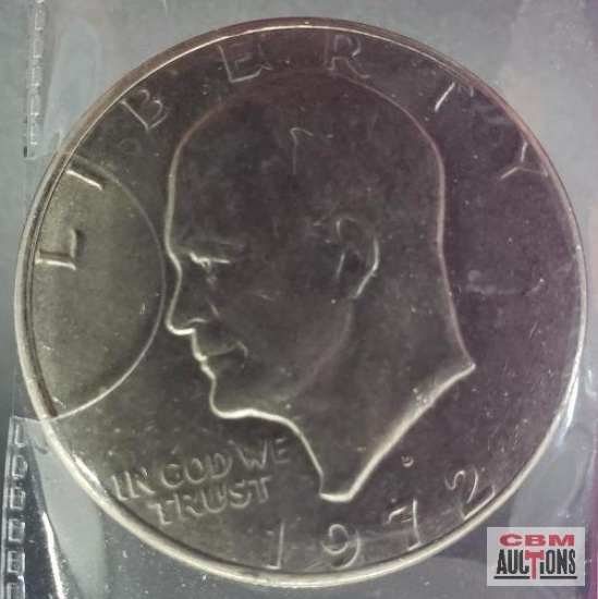 $1 One Dollar 1972 Eisenhower United States Dollar Coin