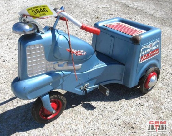 Vintage Murray...3 Wheel Trike Airport Jet Service Pedal Vehicle