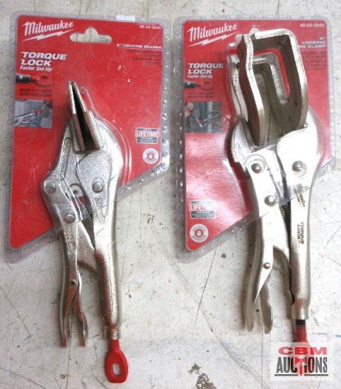 Milwaukee 48-22-3540 8" Locking Seamer 48-22-3543 9" Locking Welding Clamp