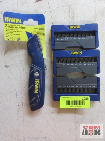 Irwin 2082100 Standard Retractable...Blade Knife HA18SETP+S Square Drive #1-#-3 HA9SET Phillips #1-#