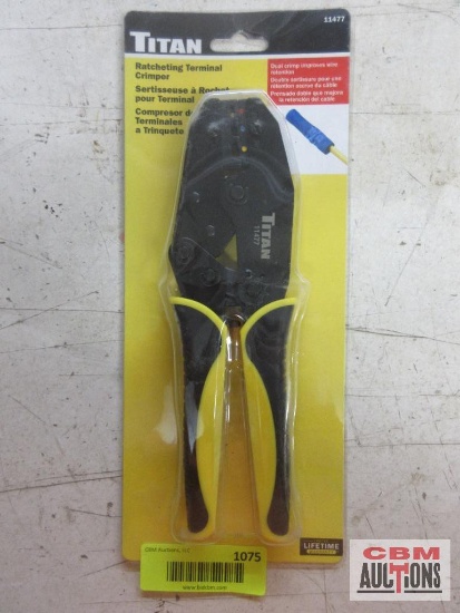 Titan 11477 Ratcheting Terminal Crimper