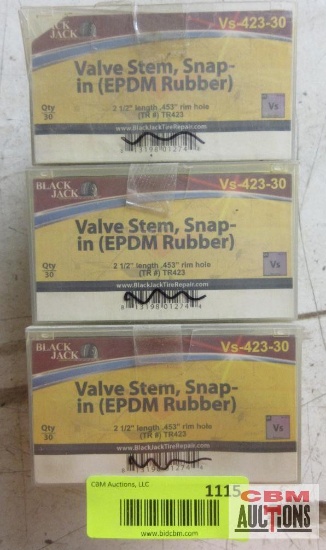 Blackjack 3-VS-423-30 Valve Stem Snap In EPDM Rubber