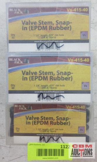 3-Blackjack VS-415-40 Valve Stem Snap In EPDM Rubber
