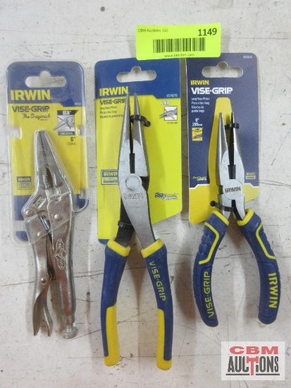 Irwin Vise Grip 1402L3 6LN Long Reach Original...Vise-Grip ...2078218 LN8 8" Long Nose Pliers 207821