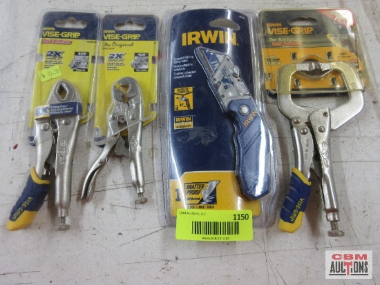 Irwin Vise Grip 17T 6R 6" Welding Clamp 2089100 Compact Folding Utility Knife... 4935581 5CR Vise
