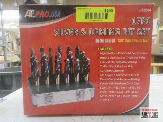AE PRO 50014 17Pc Silver & Deming Drill Bit Set 1/2"-1"