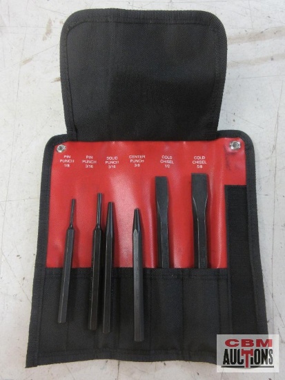 Mayhew 61005 6Pc Punch & Chisel Kit
