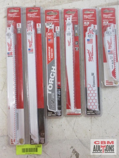 6-Milwaukee Sawsall Blades