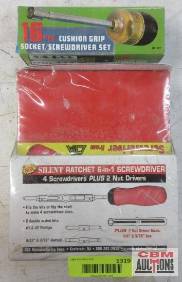 CTA 099690 6 In 1 Screwdriver 16Pc Cushion Grip Socket Screwdriver ...