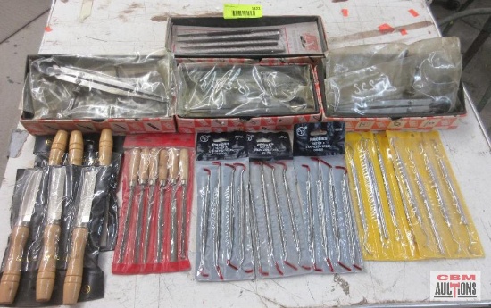 Picks Wood Chisel Engineer Steel Scribers... Caliper Set Needle File Set