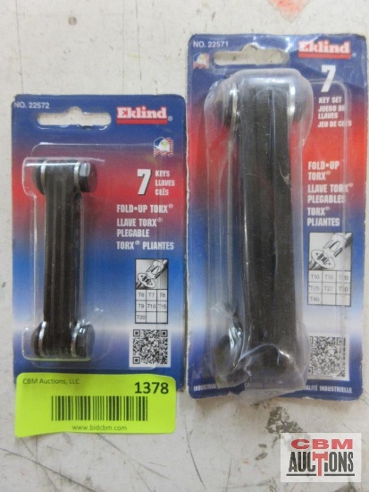 Eklind 22572-Fold Up Torx T6-T20 22571-Fold Up Torx T10-T40