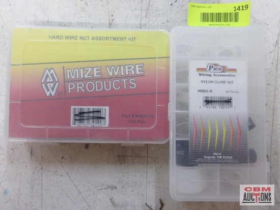 Mize Wire Products WNA110 Hard Wire Nut Assortment Kit Pico 0001-N Nylon Clamp Kit