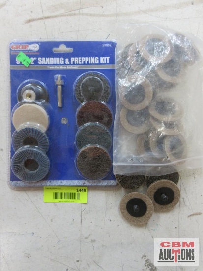 Grip... 29062 9Pc 2" Sanding & Prepping Kit Box Of Replacement Pads ...