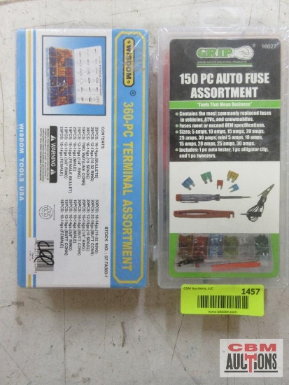 Wisdom 07-TA360-1 360 Pc Terminal Assortment Grip 16027 150Pc Auto Fuse Assortment