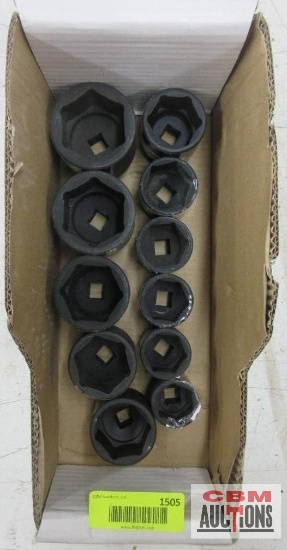 GP Grey Pneumatic 1/2" Drive 6Pt Shallow Well Impact Sockets SAE 1 1/16", 1 1/8",1 3/16",1 1/4", 1