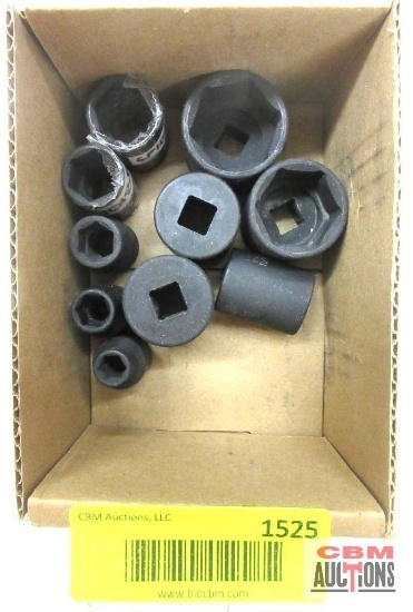 GP Grey Pneumatic 3/8" Drive 6Pt Shallow Well Impact Sockets SAE
