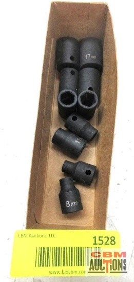 GP Grey Pneumatic 3/8" Drive 6Pt Shallow Well Impact Sockets Metric