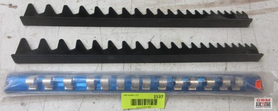 Titan 1/2" Drive Magnetic Aluminum Socket Rail Metric Wrench Holder Rails