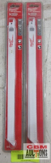 2-Milwaukee Sawsall Blades