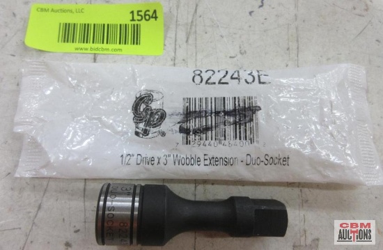 GP Grey Pneumatic 82243E 1/2" Drive 3" Wobble Extension Duo Socket