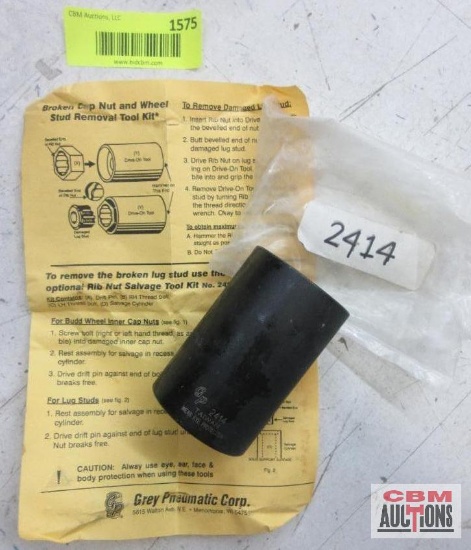 GP Grey Pneumatic 2414 Broken Cap Nut & Wheel Stud Removal Tool Kit