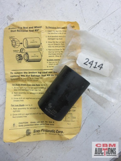 GP Grey Pneumatic 2414 Broken Cap Nut & Wheel Stud Removal Tool Kit