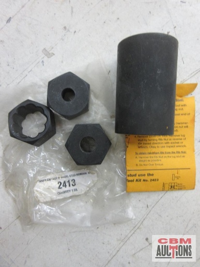 GP Grey Pneumatic 2413 Inner Cap Nut & Wheel Stud Removal Tool Kit