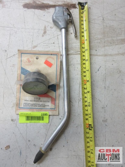 12" Air Blow Wand & 160Psi Air Pressure Gauge