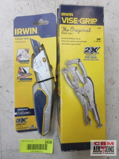 Irwin ProTouch Utility Knife 9R 9" Locking Welding Clamp