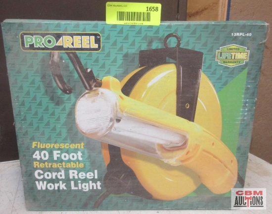 Pro-Reel 13RPL-40 Cord Reel Work Light