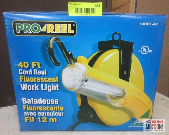 Pro-Reel 13RPL-40 40' Cord Reel Work Light