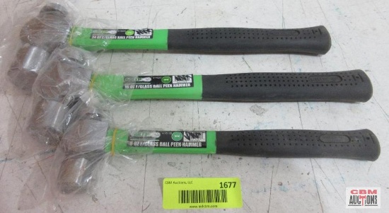 Grip 41518 8Oz Fiberglass Ball Peen Hammer 41522 16Oz Fiberglass Ball Peen Hammer 41524 24Oz
