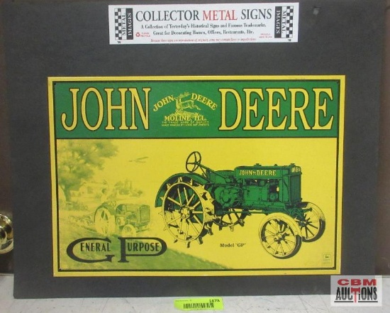John Deere GP Metal Collector Metal Sign