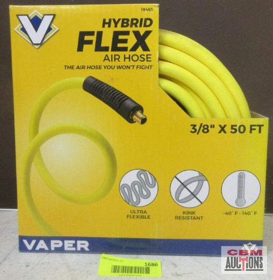 Vaper 19465 3/8"x50' Flex Air Hose