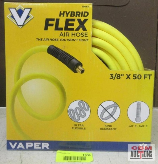 Vaper 19465 3/8"x50' Flex Air Hose
