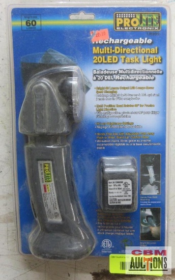 Pro Lite LR202 Rechargeable Multi Directional 20 LED Task Light