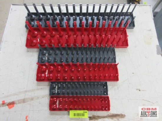 Hansen 92000 6 Pack Socket Tray Set 1402 1/4" Metric Socket Tray 3802 3/8" Metric Socket Tray 1202