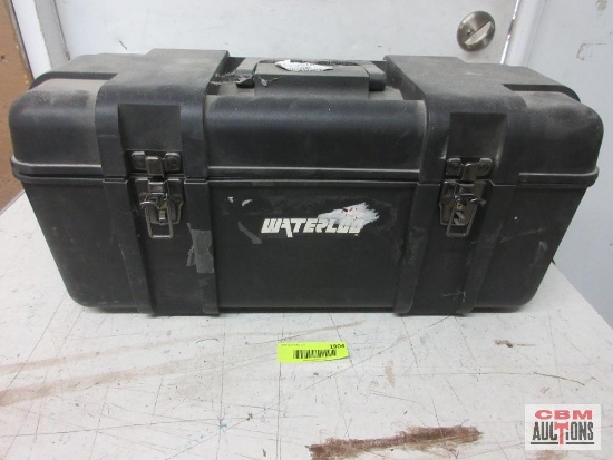 Waterloo Black Plastic Tool Box w/Removable Tray
