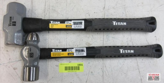 Titan 63024 32Oz Ball Pein Hammer 63000 #3 Sledge Hammer ...