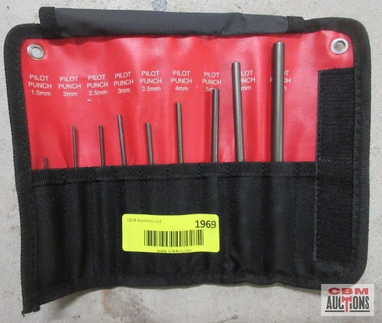 Mayhew Pro 66262 9Pc Pilot Punch Metric 1.5mm-8mm