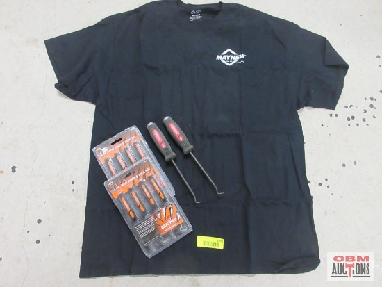 2-Catspaw 60003 4Pc Mini Hook & Pick Set 2-Dominator Picks Mayhew XL T-Shirt...
