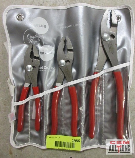 Wilde G258PS.NP 3Pc Plier Set 6 1/2", 8" & 10"