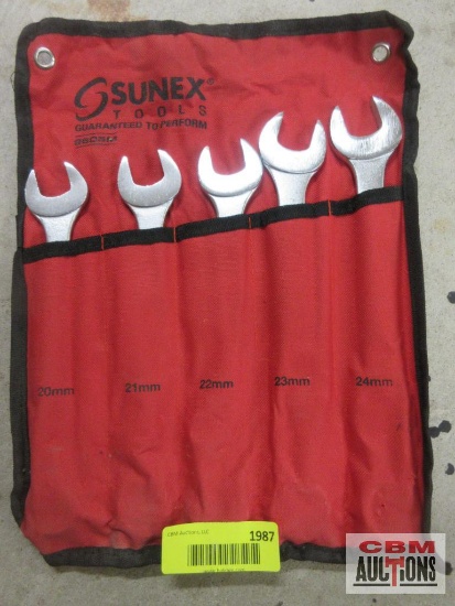Sunex Tools 9605M 5Pc Combination Wrench Set Metric 20mm-24mm