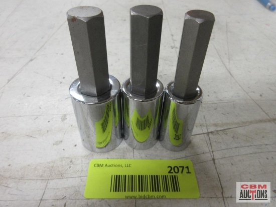SK 1/2" Dr Hex Bit Sockets SAE 5/8"-1/2"