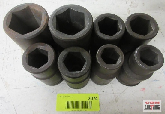 SK 3/4" Dr 6Pt Impact Sockets SAE 3/4"-1 7/16"